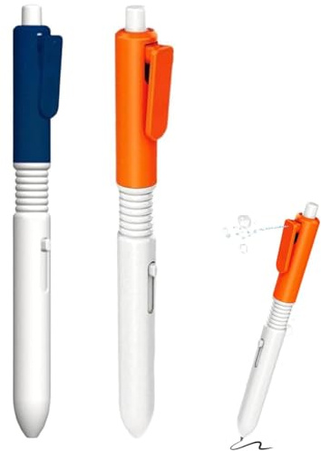UYVPAER 2 Pièces Stylo À D'Eau, Stylo À D'Eau Magique, Matériau Abs, Fournitures Scolaires Avec Fonction De D'Eau, 2-En-1 Articles De Farce Pour Les Étudiants