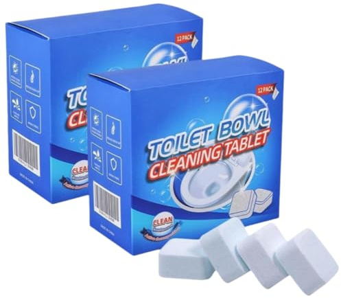 12Pcs Tiefenreinigungs-Schaumtabletten/2025 Toilettenreinigungstabletten/Urinsteinlöser Mit Frischem Duft (3pcs) (2 pcs)