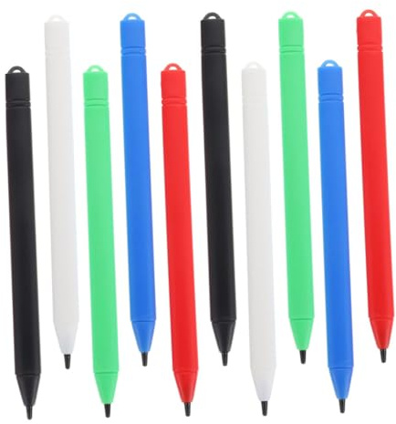 Angoily 10 Piezas Bolígrafos para Pizarra Digital LCD Stylus para Tabletas Gráficas Lápices para Dibujo y Escritura Colores Azul Verde y Compacto y para Portátil