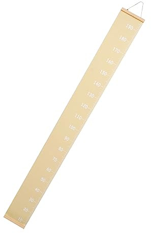 Hoement Barns Höjdmätningsdekor Vägghängande Mätsticka med Skrivbar Yta för Barnrum Enkel Installation med Rep Hållbar och Dekorativ Tillväxtmätare