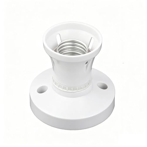 E27 Lamp Holder E27 Light Bulb Base Socket Converter Light Bulb Holder Ceiling Lights Fittings Edison Screw Bulbs Base Wall Adapter for Ceiling Pendant in Kitchen Living Room Bedroom Dinning Room