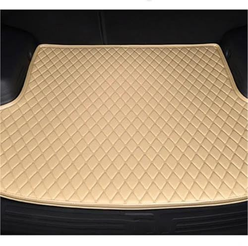 XWDPDNHHD Kofferraummatten Für Mitsubishi Für Outlander (2010–2012), wasserdichte Kofferraummatte, Laderaumwanne, Bodenschutzmatte Stiefelpolster(Beige)