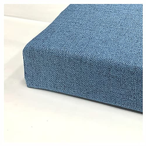 Cojín Banco Jardín Almohadón Almohadilla Silla Patio,8cm Espesar Esponja Acolchada Cojín De Banco,Interiores Aire Libre Swing Banco Asiento,Varios tamaños y colores-Azul 150x30x8cm(59x12x3.2in)