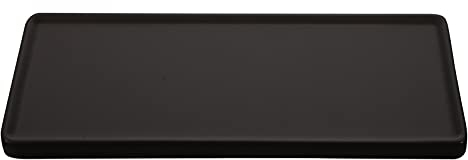 Cabilock Japanische Sushi Platte Keramik Sushi Serving Platter Sushi Gerichte Sashimi Tablett Steak Platte für Home Restaurant Schwarz