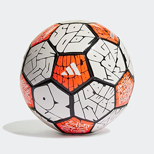 adidas Messi CLB Ball, Jugend Unisex, Weiß/Schwarz/Rojsol (Weiß), 38