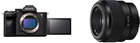 Sony Alpha 7 IV | Full-Frame Mirrorless Camera (Real-time autofocus, 10 fps, 4K60p, Vari-angle touch screen, Large capacity Z battery), Black & SEL50F18F E Mount Full Frame 50 mm F1.8 Prime Lens