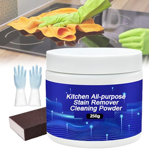 Camic Kitchen All-Purpose Stain Remover Cleaning Powder,Powerful All Purpose Cleaning Powder,Powerful Cleaning Powder,Soak to Clean Greasy Dirt (250g, 1pc)