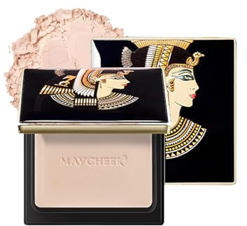 Oil-Absorbing Face Pressed Powder, Face Makeup Setting Powder With A Natural Matte Finish, Shine Control, Waterproof, Long Lasting Foundation Powder Face Cosmetics With Mirror & Puff