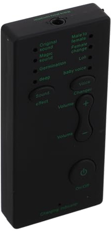 Gadpiparty Mini-modificateur De Voix Appareil Portable pour Changer Dispositif De Modulation Sonore Alterateur Vocal Externe Outil De Transformation -changeur De Dispositif Effet Vocal