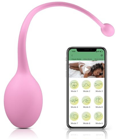 QgLust Vibrator mit App Fernbedienung mit 10 Vibrationsmodi Sex Spielzeug für die Paare Vibration Vibratorensets für Frauen Leise Bullet-Vibratoren Vibro Ei Paarvibrator Sex Toys (APP-Rosa)