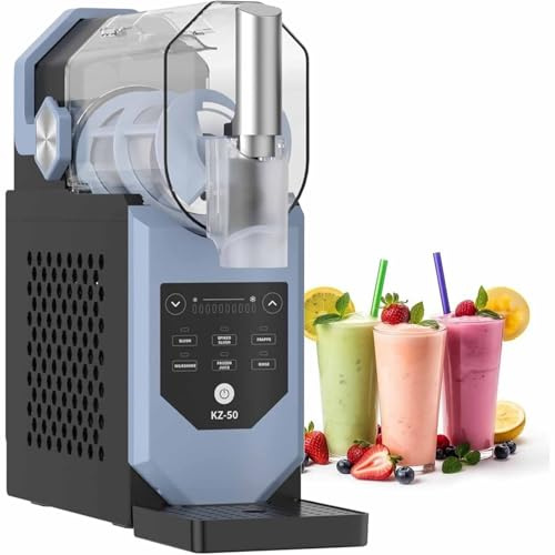 ZenSeFarin Macchina per Granite, Tritaghiaccio Elettrico con 5 Programmi Preimpostati, Grande capacità da 2,0 L E Tecnologia di Congelamento Rapido a 360°, per Frappé, Frullati, Cocktail, Vino