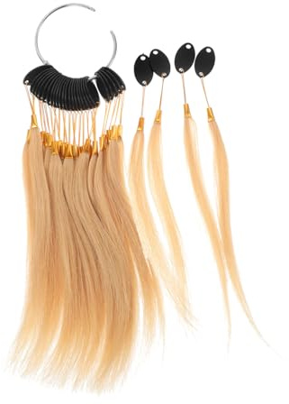Homoyoyo Hair Dyeing Practice Tresses for Coloring Includes Human Hair Strands Sample Rings and Dye Tools for Salon Use
