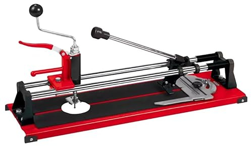 Hand-Fliesenschneidemaschine, Fliesenschneider Manuell 3-in-1 DEDRA, 600 mm, Durchmesser Ø19 mm, Winkelführung, Gleitführung, verchromte Führungsschiene, Metallkonstruktion