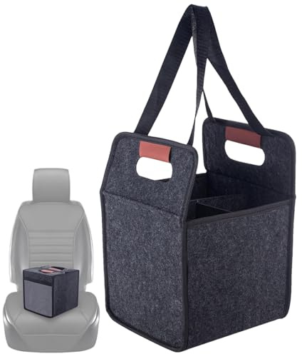 Dryckeshållare - vikbar muggväska med handtag, isolerad dryckeshållare, bärbar organisatör för kaffekoppar, lätt och hållbar design | perfekt för daglig pendling i bilen, picknick,, 4 koppar,