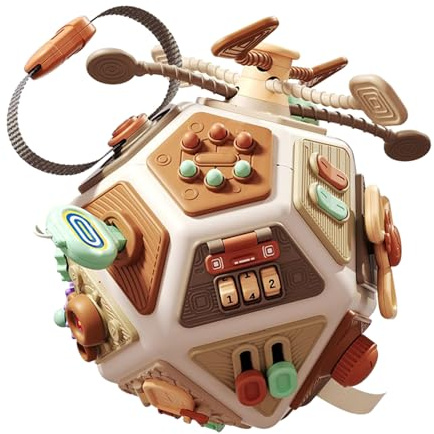 Générique Jouet Éducatif Cube d'Activités Bébé,Développement Motricité Fine Jeu Éveil Preschool,Jeu Éducatif Interactif pour Tout-Petits - pour Garçons Filles 6 Mois et Plus