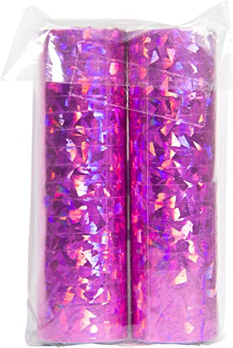 Folat - Serpentinas Holográficas Rosa 4m - 2 piezas