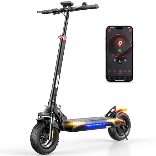 iScooter iX3 Electric Scooter,800W Motor E-Scooter Up to 25 Miles Range, Top Speed 25MPH,10 Off Road Pneumatic Tires, Adjustable Handlebar Height, Folding Commuting Escooter for Adults