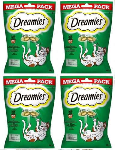 DREAMIES™ Catnip con erba gatta sapore 4 x 180 g