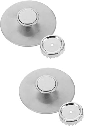 UKCOCO 2 Piezas Soporte De Jabón Magnético Accesorios para Bañera Jabonera Magnética De Pared Tapas De Soporte De Secado De Jabón Contenedor De Jabón Repisa Acero Inoxidable Succión