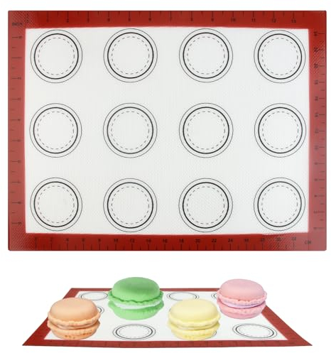 Silicone Non Stick Baking Mats - 30x40cm Non Slip Tray Liners for Pastry, Macaron, Cake, Cookie, Bread Making Sheets - Heat Resistant Kitchen Tool