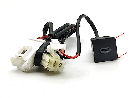 HSENY Presa for caricabatteria for auto USB for auto Presa di ricarica USB Adattatore di alimentazione Tipo PD Adatta for VW Adatta for Golf 6 Adatta for Jetta 5 MK5 Adatta for Scirocco 2006-2014(Co