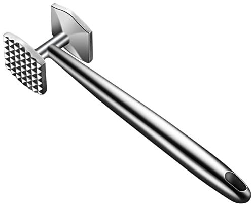 Cabilock Batticarne in Acciaio Inox - Battitore per di Manzo E Maiale - Utensile da Cucina - Battitore per - Schiacciatore per