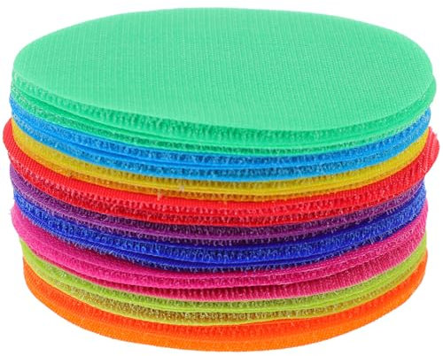 NAMOARLY 36stücke Teiliges Bunte Teppichpunkte Für Klassenzimmergebrauch Wiederverwendbare Waschbare Markierungspunkte Aus Strapazierfähigem Für Aktivitäten Sitzordnungen Und