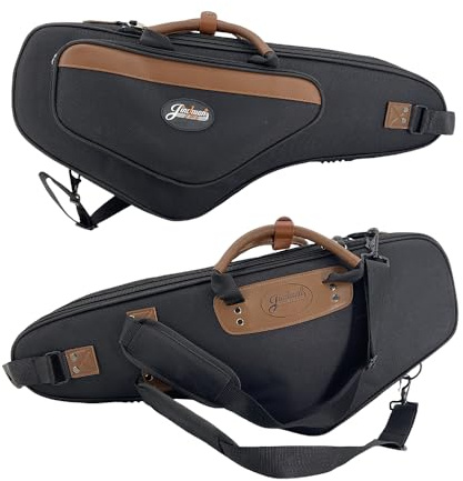 WUQIMUSC Professionelle Altsaxophon-Tasche - Gepolsterte Saxophon-Gigbag für Altsaxophon mit verstellbarem Schultergurt, leicht & wasserabweisend