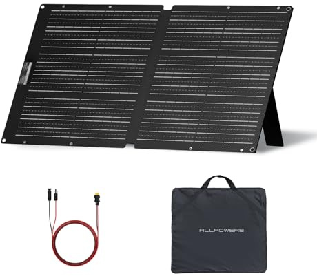 ALLPOWERS SOLAX SE100 Placa Solar 100W Plegable Tasa de conversión 25%