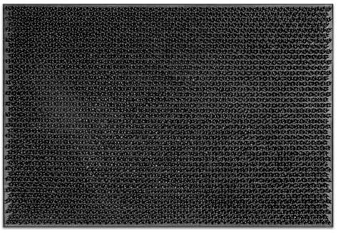 Flatro Rubber Outdoor Door Mat | Non-Slip Hollow Rubber Matting 60 X 40cm | Entrance Doormat with Anti-Slip Backing for Trapping Dirt, Mud, & Moisture (Condor, Pack of 1)