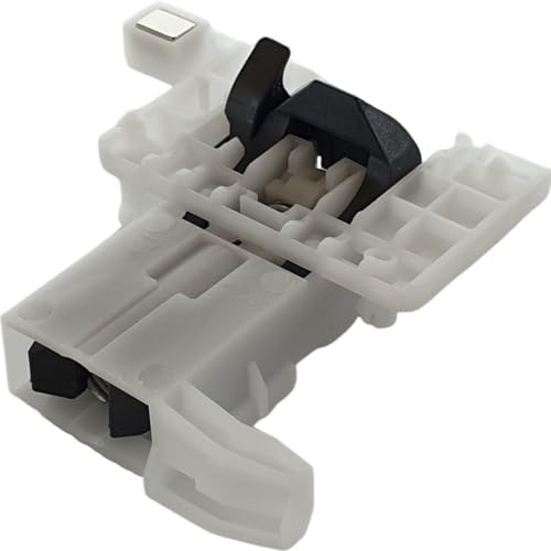 NaschLager Serrure de porte 10006917 pour lave-vaisselle compatible avec Bosch Siemens - Verrouillage mécanique de porte avec aimant et ressort - Unité de verrouillage - Boîtier blanc - Pièce de