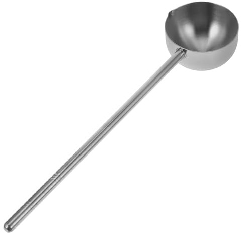 TOYANDONA Mestolo per Zuppa in Acciaio Inox 80ml Manico, Cucchiaio per Olio Resistente e Comodo per Cucina Domestica, Ristorante e Catering, Utensile da Cucina Multifunzione