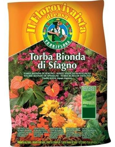 1 PZ TORBA BIONDA DI SFAGNO TERRIFLORA LT 20
