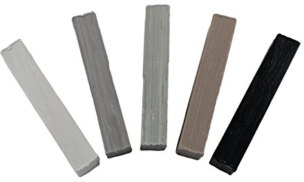 SN-TEC Weichwachs Sortiment für RAL-Töne, Grau (Set mit 5 Stangen)