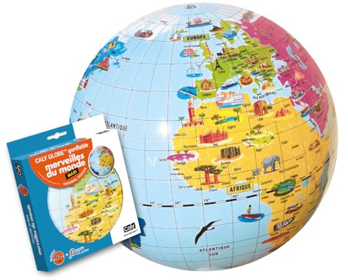 Caly Maxi Globo Hinchable Maravillas du World, 42 cm, Color Azul Marino (363519193)
