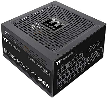 Thermaltake Toughpower PF1 650W 80+ Platinum Single Side SMD, diseño Compacto, Ultra silencioso, rodamiento hidráulico de 120 mm, Ventilador Smart Zero, Fuente de alimentación Modular Completa