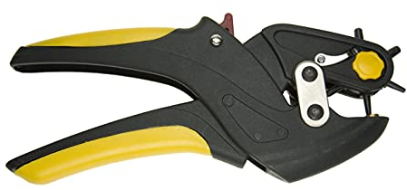 DREL Lochzange Revolverlochzange Stanzlocher Locher Gürtelloch Stanzen Lederzange Gürtelzange FÜR GUMMI LEDER Kunstleder Karton Material 2,8-5,1 mm