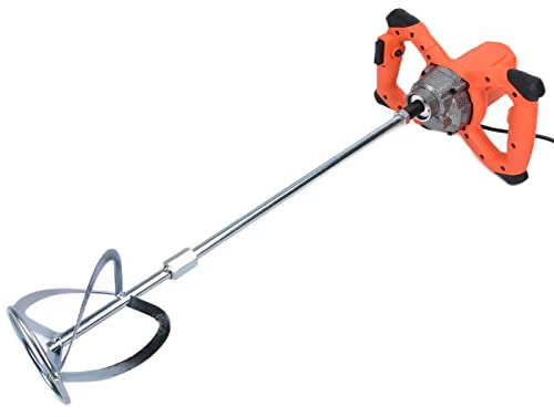 Miscelatore per calcestruzzo, attacco per trapano miscelatore per cemento elettrico 2100 W 6 velocità di regolazione 220 V per malta per miscelazione di vernici(#1)