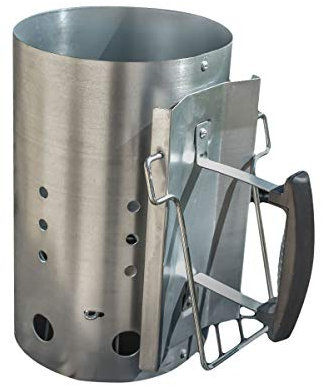 KCT Outdoor Charcoal Starter BBQ Quick Chimney Starter with Safety Handle - Extra Large