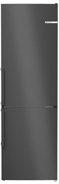 Bosch KGN36VXCT, Serie 4, Stand-Kühl-Gefrier-Kombination, 186 x 60 cm, 218 L Kühlen & 103 L Gefrieren, Gefrierbereich unten, NoFrost, VitaFresh XXL, PerfectFit, Gebürsteter Stahl