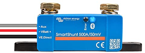 Victron Energy Smart Battery Shunt IP65 - Battery Monitor (Bluetooth) - Victron Smart Shunt with detailed in-app Insights - 6.5V-70V, 500 amp