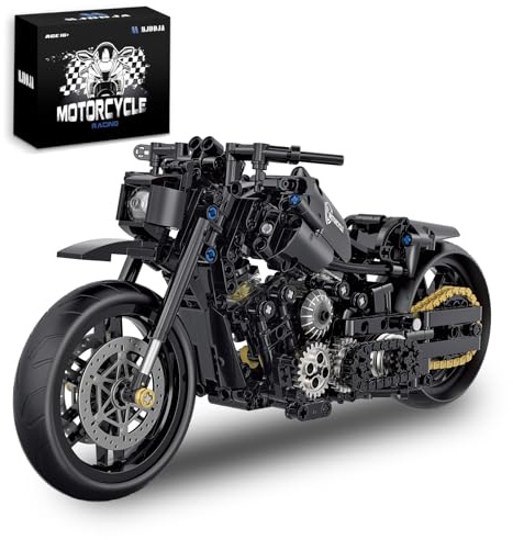MJDDJA 1:8 Motorcycle Building Set for Adults, Building Blocks for Adults, Collectible Toy for 14 15 16+ Years Old Boys, Teenage Boys Gifts on Birthday(579PCS)