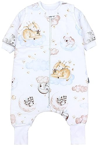 TupTam Baby Schlafsack mit Beinen und Ärmeln OEKO-TEX zertifizierte Materialien, Winterschlafsack 2,5 TOG Unisex