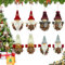 Adornos de Navidad para el Árbol,8 Piezas Elfo Muñeco Gnomos Piñas Navideños Papa Noel Decoracion Navidad,Adornos Navidad Madera Regalos Navideños