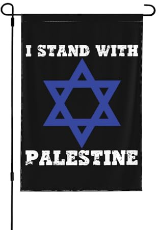 Drapeau de jardin I Stand With Israel, Dieu prie pour Israël, drapeau de cour, signe fort d'Israël, drapeaux I Love Israel, drapeau de jardin gratuit d'Israël, décoration extérieure de maison, drape