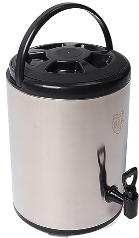 Dispenser per Bevande Coibentato in Acciaio Inossidabile, Dispenser per Bevande Termiche Calde e Fredde Coibentate da 8 Litri, Dispenser per Bevande a Doppio Strato con Rubinetto