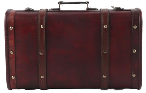 Valigia Nostalgica retrò, funzionalità Elevata, Grande capacità, Chiusura con Fibbia Personalizzata, Maniglia Resistente, Processo di Imitazione del Rame retrò per Oggetti di