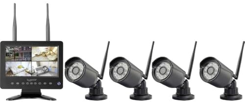 Sygonix SY-6330456 Funk-Überwachungskamera-Set mit 4 Kameras 1280 x 720 Pixel 2.4 GHz