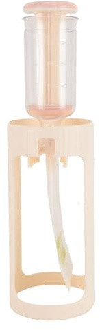 Fruktklämstation babymat klämstation för hemmagjord babymat plast fruktpuré babymat påse fyllningsmaskin med 10 st 118 ml påsar (beige)