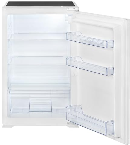 Bomann® Einbaukühlschrank ohne Gefrierfach 129L | Kühlschrank Einbau mit stufenloser Temperaturregelung | Abtauautomatik | Einbau Kühlschrank mit 3 Glasablagen | Schlepptürausführung | VSE 7809